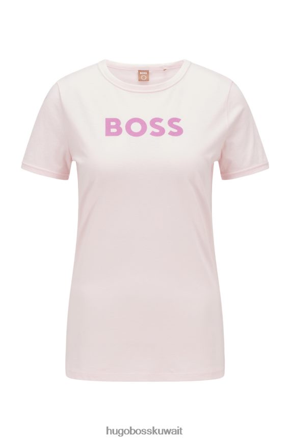 4TFNJN712 وردي/أبيض/أسود Hugo Boss s/s تي شيرت c elogo 50472255 وردي