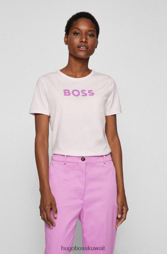 4TFNJN712 وردي/أبيض/أسود Hugo Boss s/s تي شيرت c elogo 50472255 وردي