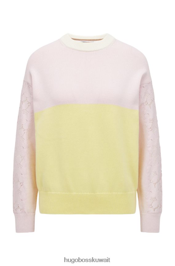 4TFNJN714 أصفر/وردي Hugo Boss سترة ج فاسولا 50473083 أصفر