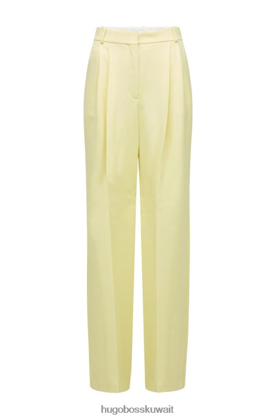 4TFNJN717 أصفر Hugo Boss بنطلون تيليا 50472215 أصفر