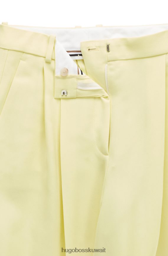 4TFNJN717 أصفر Hugo Boss بنطلون تيليا 50472215 أصفر