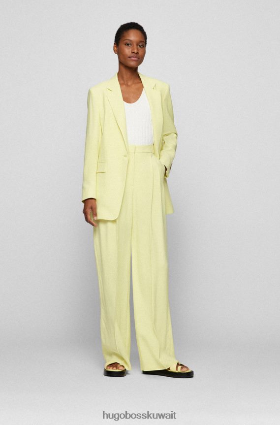 4TFNJN717 أصفر Hugo Boss بنطلون تيليا 50472215 أصفر