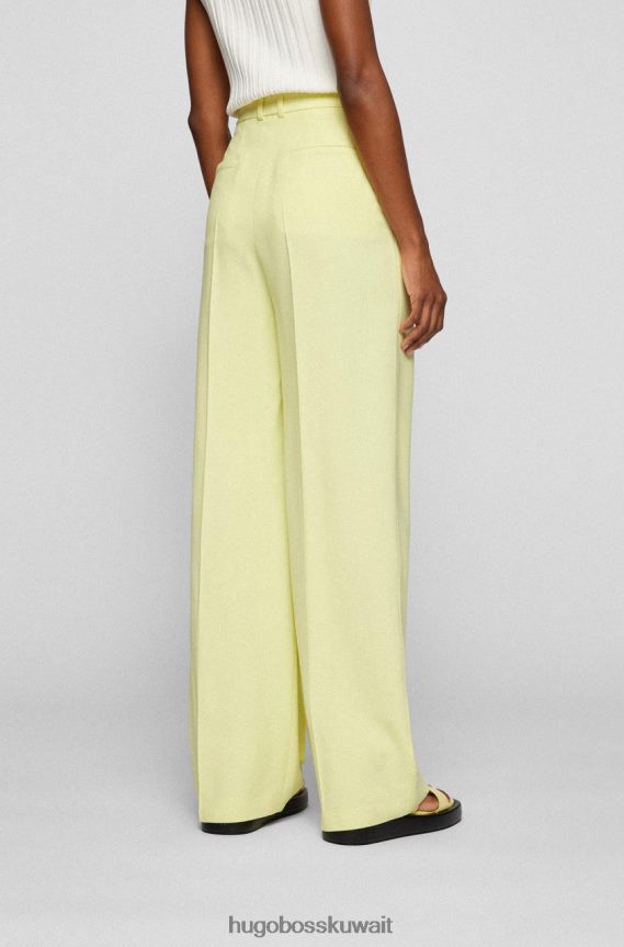 4TFNJN717 أصفر Hugo Boss بنطلون تيليا 50472215 أصفر