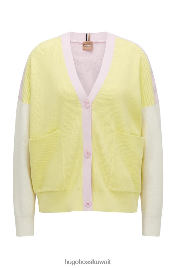 4TFNJN719 أصفر/وردي Hugo Boss كارديجان ج فابيانكا 50471990 أصفر