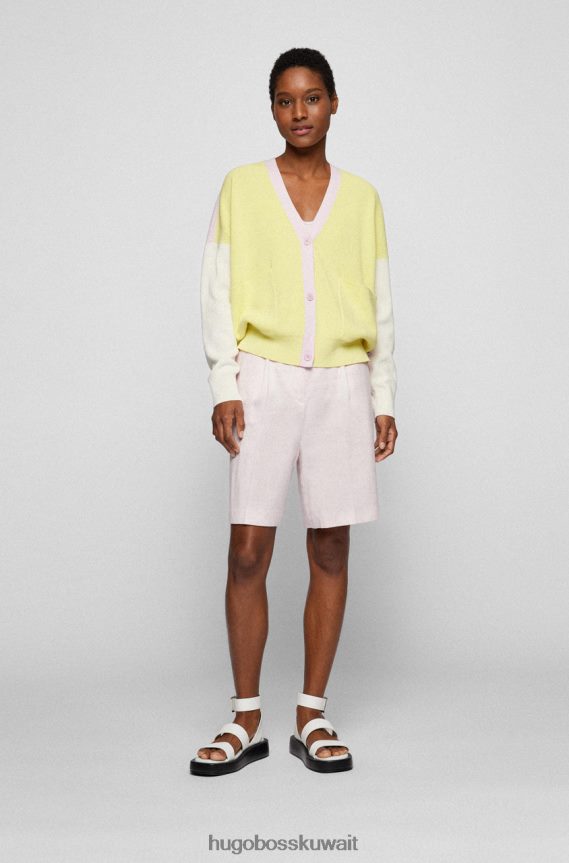 4TFNJN719 أصفر/وردي Hugo Boss كارديجان ج فابيانكا 50471990 أصفر