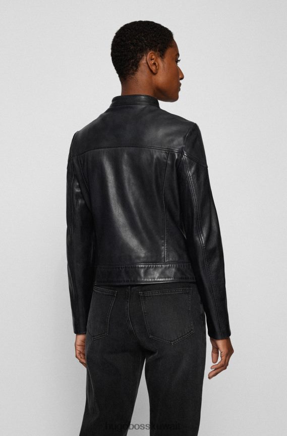 4TFNJN720 أزرق غامق/أسود Hugo Boss سترة جلدية C Safima 50472482 أزرق داكن