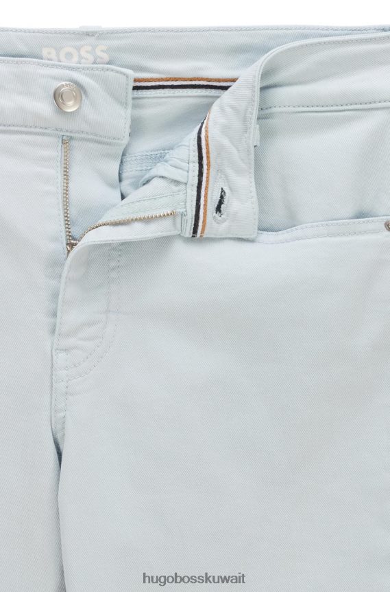 4TFNJN743 com.lightblue Hugo Boss جينز نحيل محصول 50467644 أزرق فاتح