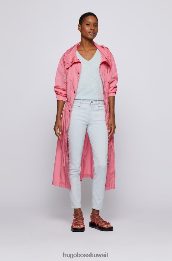 4TFNJN743 com.lightblue Hugo Boss جينز نحيل محصول 50467644 أزرق فاتح