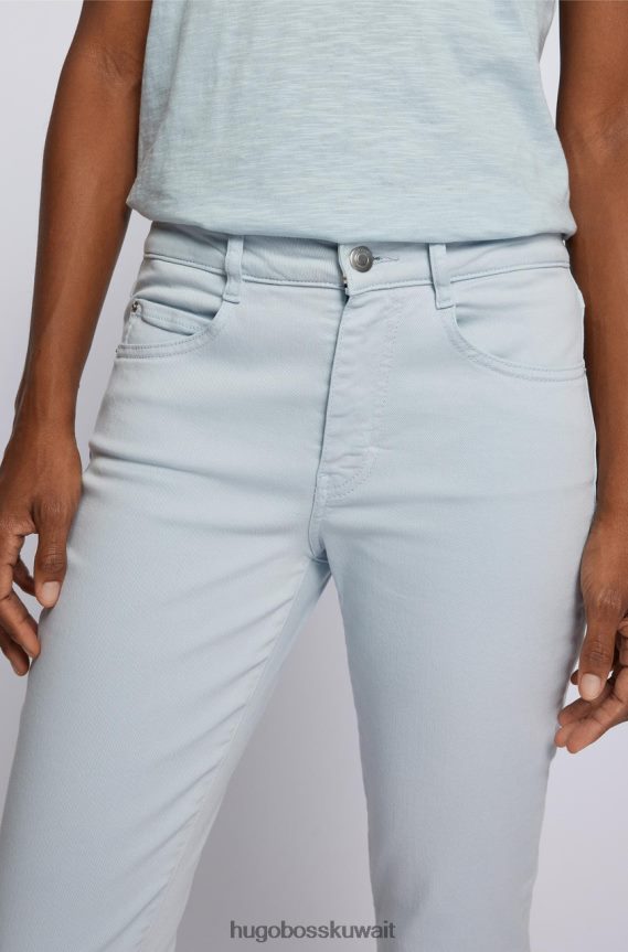 4TFNJN743 com.lightblue Hugo Boss جينز نحيل محصول 50467644 أزرق فاتح