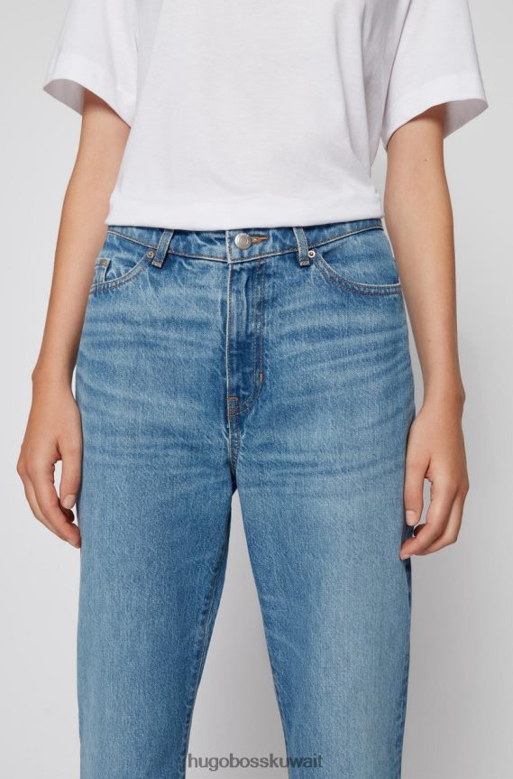 4TFNJN755 com.lightblue Hugo Boss جينز مستقيم محصول 50458581 أزرق فاتح