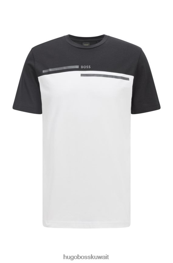 4TFNJN75 أسود/أزرق داكن/أخضر فاتح Hugo Boss تي شيرت تي 4 50466622 أسود