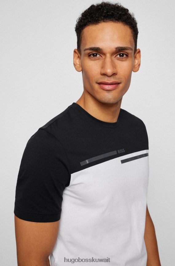 4TFNJN75 أسود/أزرق داكن/أخضر فاتح Hugo Boss تي شيرت تي 4 50466622 أسود