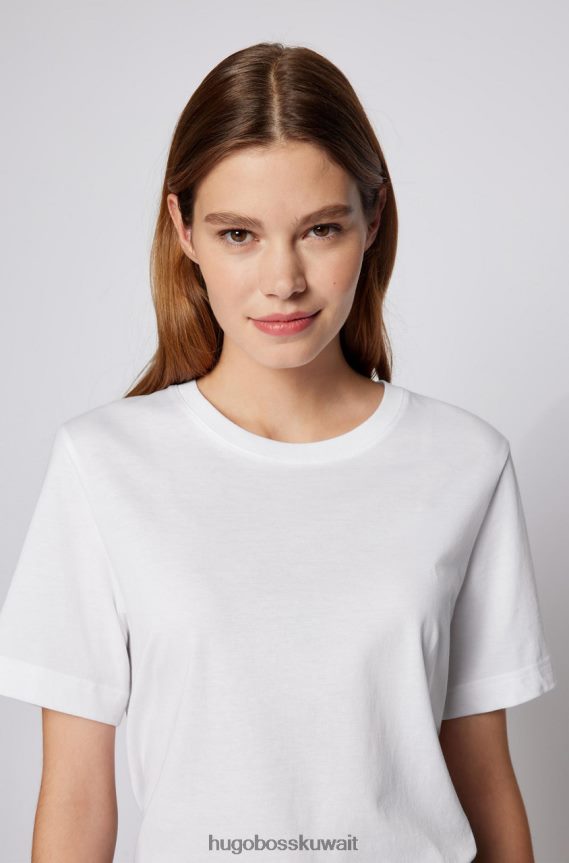 4TFNJN760 أبيض Hugo Boss تي شيرت إيكوسا 50457259 أبيض