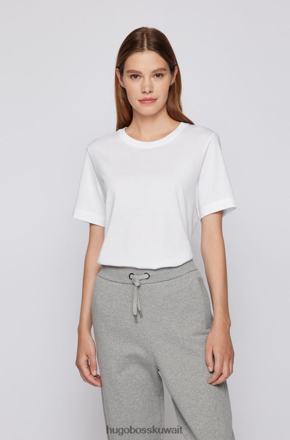 4TFNJN760 أبيض Hugo Boss تي شيرت إيكوسا 50457259 أبيض