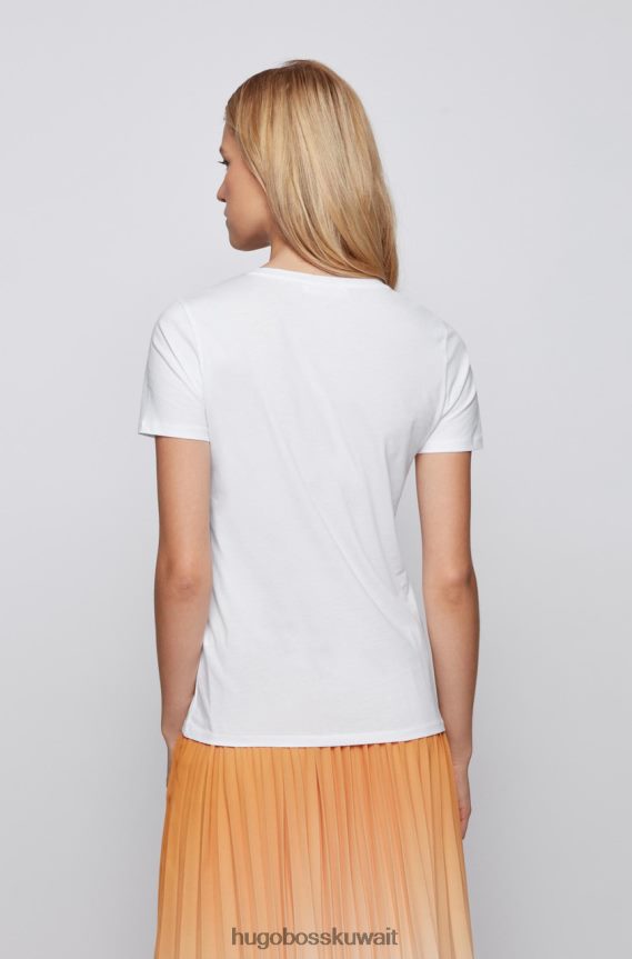 4TFNJN762 أبيض Hugo Boss تي سي إي تي آي 50455145 أبيض