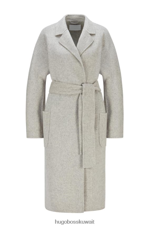 4TFNJN764 رمادي Hugo Boss معطف كبير الحجم كوبيلو 50461879 رمادي