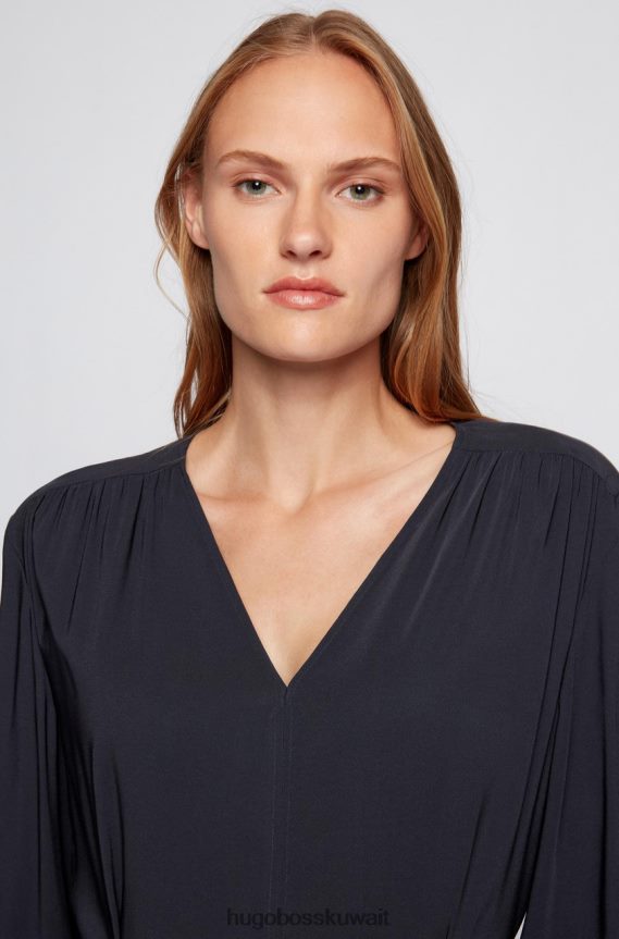 4TFNJN766 أزرق Hugo Boss فستان داساريا 50460528 أزرق