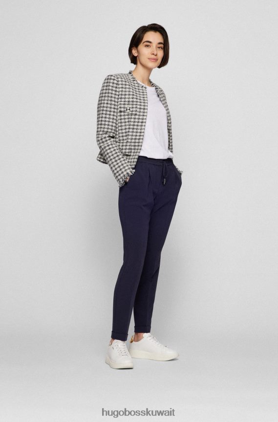 4TFNJN772 البحرية / الأسود Hugo Boss بنطلون تريانا 50427841 كحلي