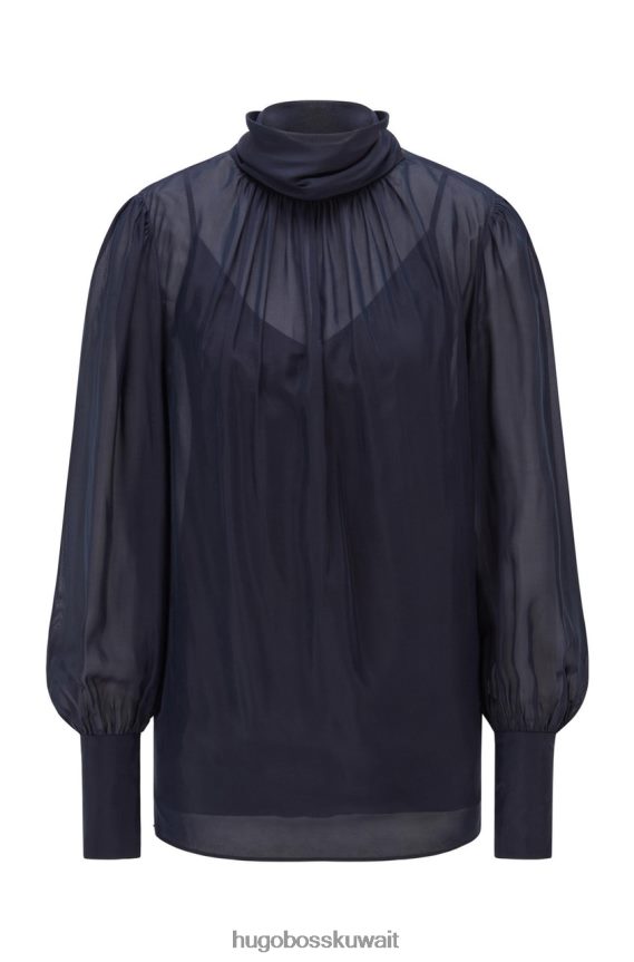 4TFNJN774 القوات البحرية Hugo Boss بلوزة l/s itega 50461833 كحلي