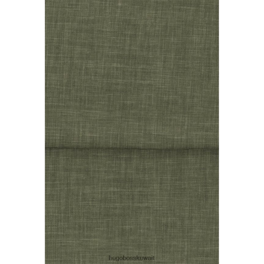 4TFNJN786 أبيض/أخضر داكن Hugo Boss فستان ج جر 50453785 أبيض