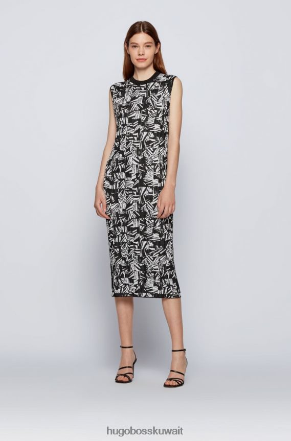 4TFNJN791 يفتح Hugo Boss فستان متماسك feyre 50448992 مفتوح