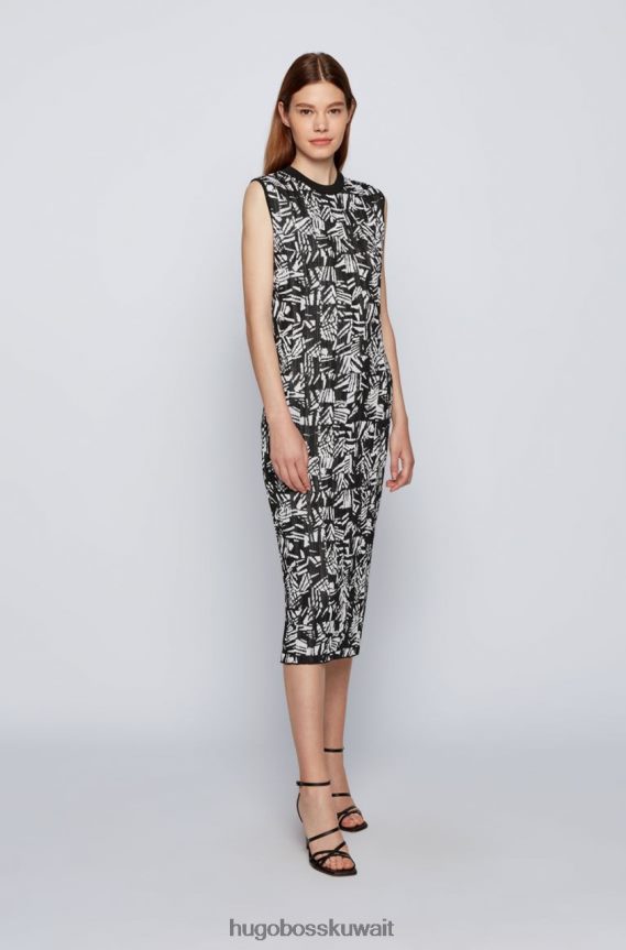 4TFNJN791 يفتح Hugo Boss فستان متماسك feyre 50448992 مفتوح