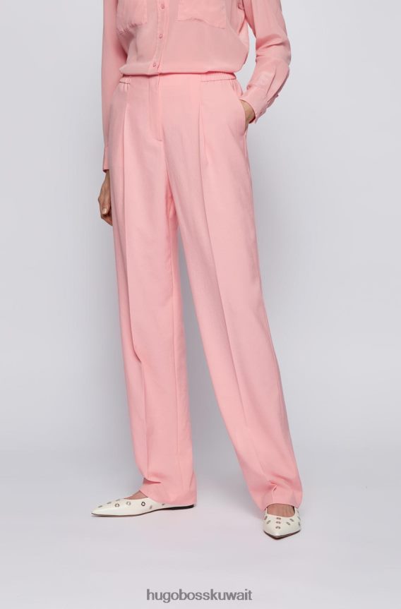 4TFNJN795 أبيض/وردي مشرق Hugo Boss بنطلون توكا 50456072 أبيض