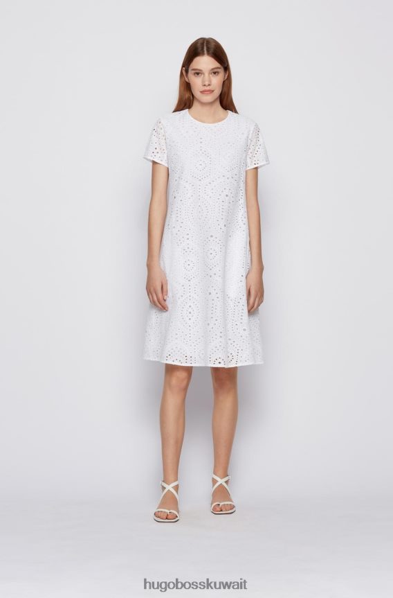 4TFNJN797 أبيض Hugo Boss فستان داجور 50451274 ابيض