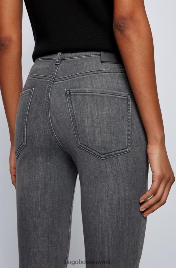 4TFNJN799 رمادي Hugo Boss جينز نحيل محصول 50453823 رمادي