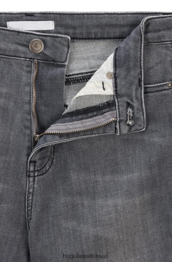 4TFNJN799 رمادي Hugo Boss جينز نحيل محصول 50453823 رمادي