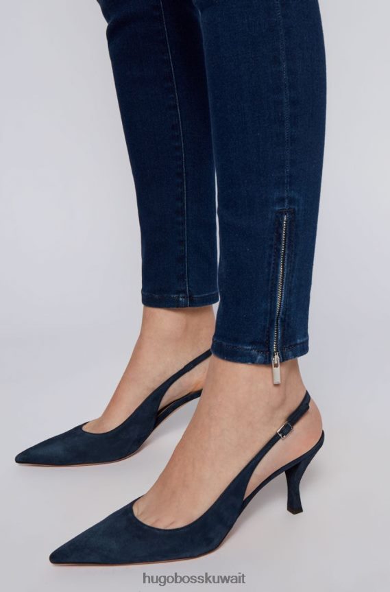 4TFNJN805 ازرق فاتح Hugo Boss جينز سكيني قصير 3.0 50453839 أزرق فاتح