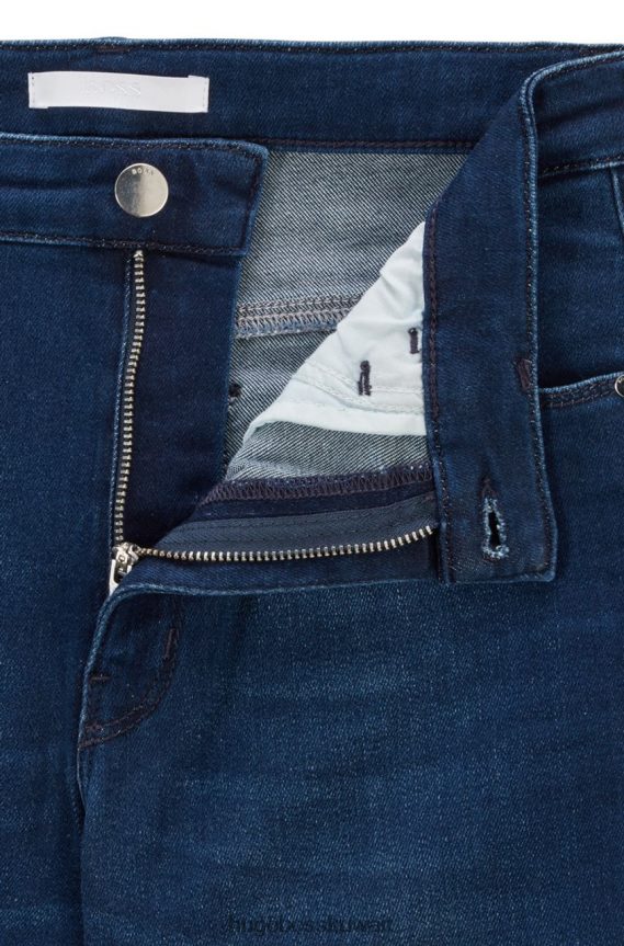 4TFNJN805 ازرق فاتح Hugo Boss جينز سكيني قصير 3.0 50453839 أزرق فاتح