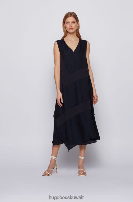 4TFNJN809 أزرق Hugo Boss فستان دوبيكوي 50447618 أزرق