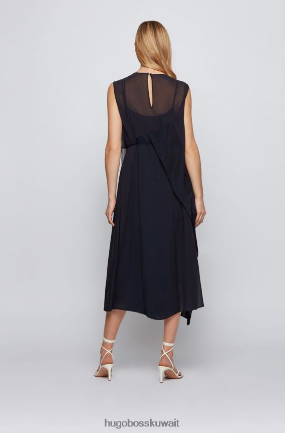 4TFNJN809 أزرق Hugo Boss فستان دوبيكوي 50447618 أزرق