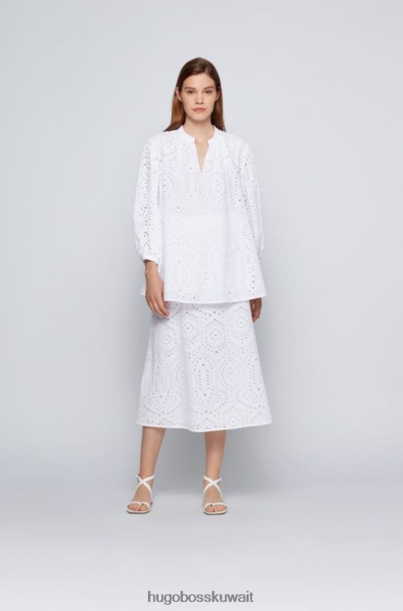 4TFNJN810 أبيض Hugo Boss بلوزة باجور 50451258 ابيض