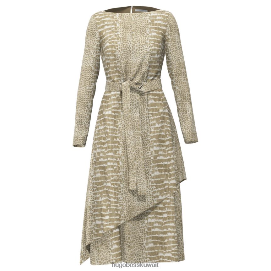 4TFNJN816 openpattern Hugo Boss فستان درييلا 50443924 نمط مفتوح