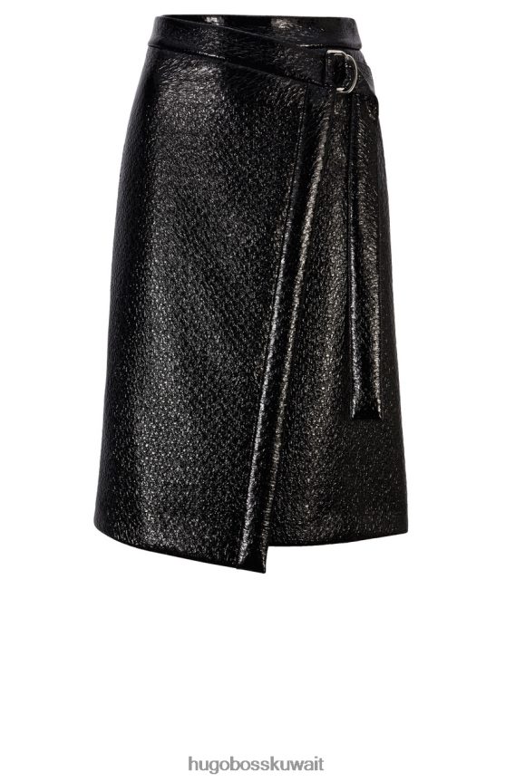 4TFNJN819 أسود Hugo Boss تنورة فيبوندا 50446974 أسود