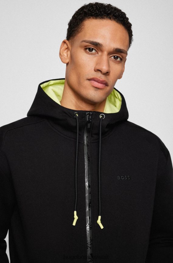 4TFNJN81 أسود/أبيض Hugo Boss البلوز سافيون اج 50466223 أسود