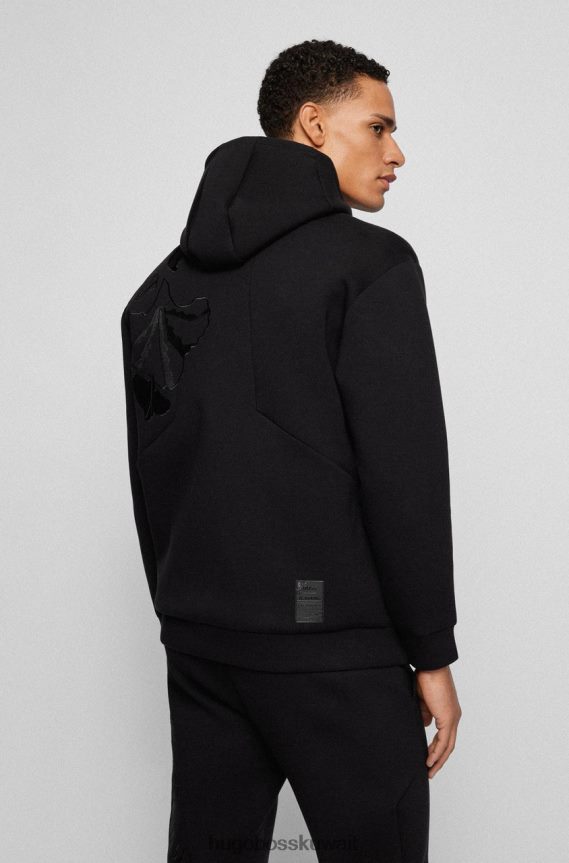 4TFNJN81 أسود/أبيض Hugo Boss البلوز سافيون اج 50466223 أسود