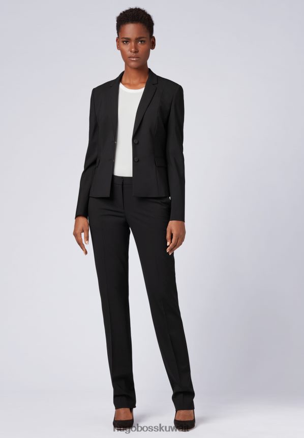 4TFNJN821 البحرية / الأسود Hugo Boss بنطلون تاميا 50291873 كحلي