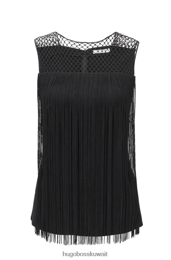 4TFNJN827 أسود Hugo Boss أعلى إياندورا 50422652 أسود