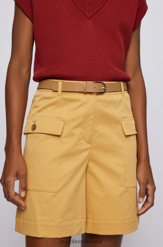 4TFNJN833 اللون البيج Hugo Boss الحزام القرمزي 50470624 بيج