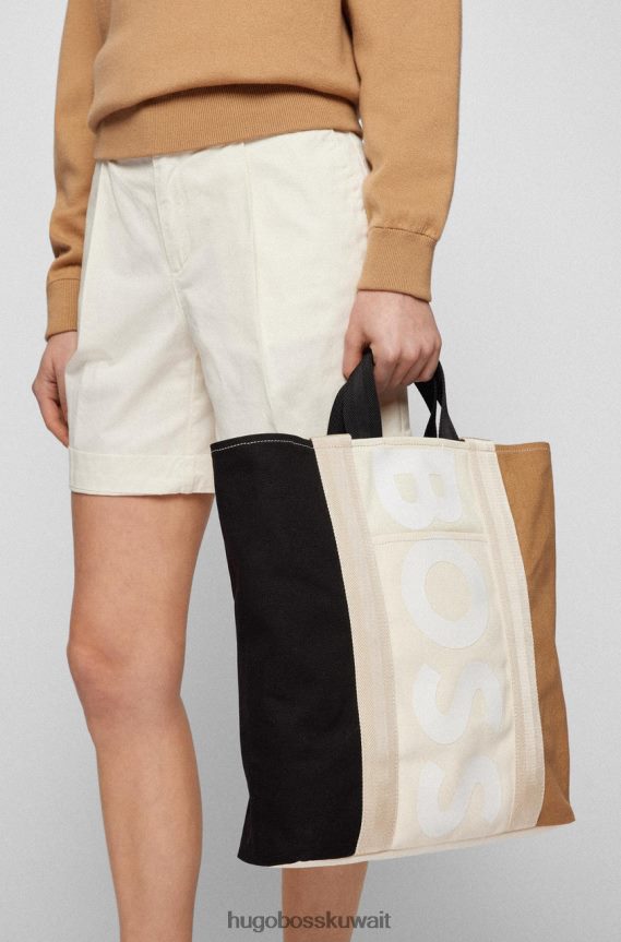 4TFNJN835 البيج الفاتح Hugo Boss حقيبة ديفا توت 50471931 بيج فاتح