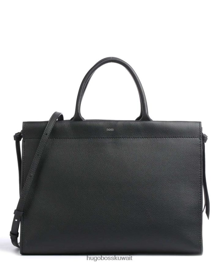 4TFNJN844 بيج/أسود Hugo Boss حقيبة عمل كاتلين 50471390 بيج