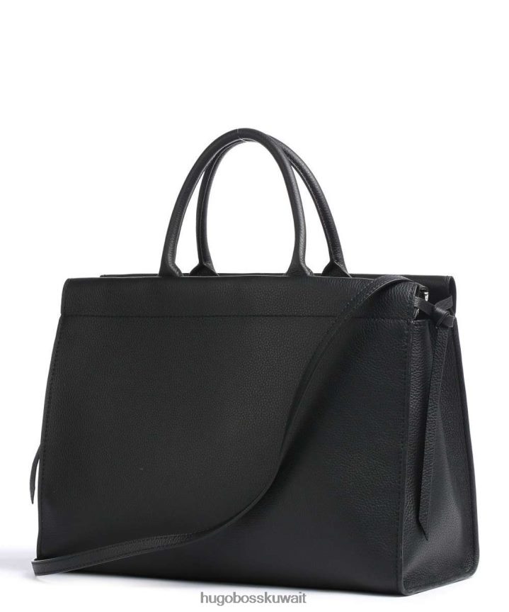 4TFNJN844 بيج/أسود Hugo Boss حقيبة عمل كاتلين 50471390 بيج