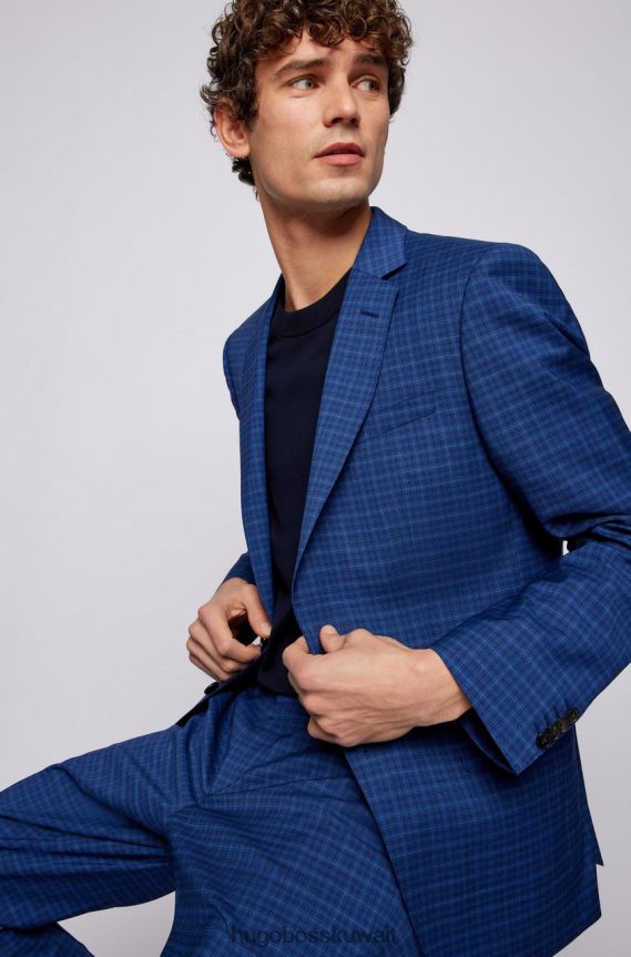 4TFNJN84 أزرق Hugo Boss البدلة ح-ضخمة/ح-عبقرية 50468927 أزرق