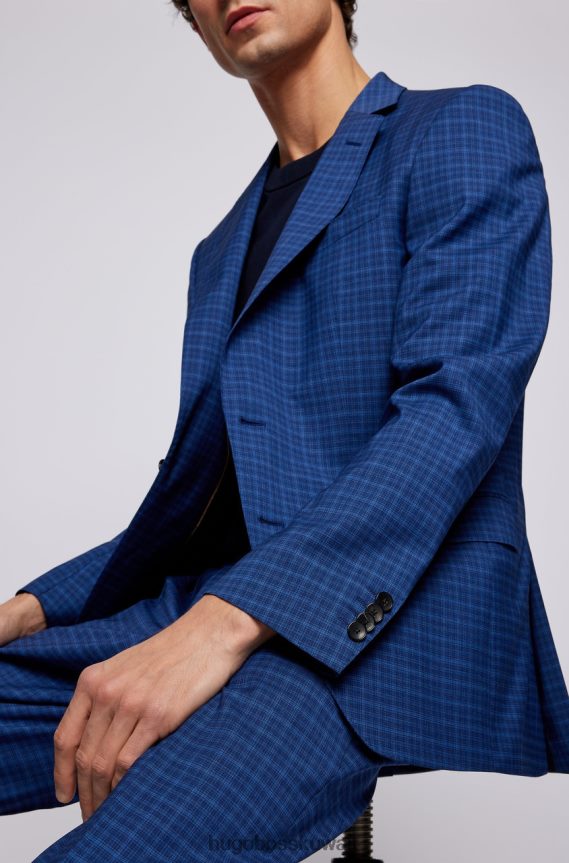 4TFNJN84 أزرق Hugo Boss البدلة ح-ضخمة/ح-عبقرية 50468927 أزرق