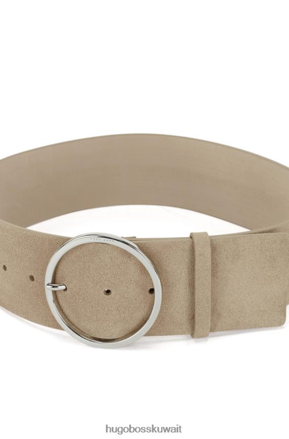 4TFNJN863 اللون البيج Hugo Boss حزام أوليفيا 50455818 بيج