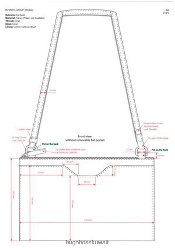 4TFNJN870 البحرية / الأسود Hugo Boss حقيبة - تايلور ميني - 50402778 كحلي