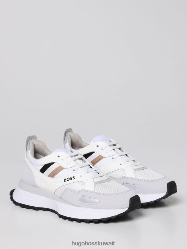 4TFNJN872 أبيض أسود Hugo Boss حذاء رياضي جونا 50481016 أبيض